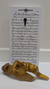 Image 11 of Deep Gold Resin 'Flash' - David Bowie Sculpture