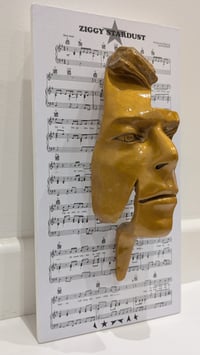Image 6 of Deep Gold Resin 'Flash' - David Bowie Sculpture