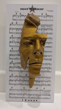 Image 7 of Deep Gold Resin 'Flash' - David Bowie Sculpture