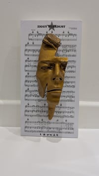 Image 1 of Deep Gold Resin 'Flash' - David Bowie Sculpture