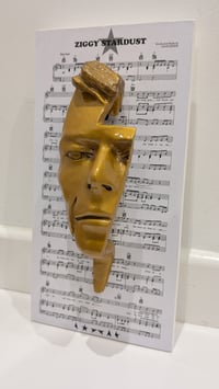 Image 8 of Deep Gold Resin 'Flash' - David Bowie Sculpture