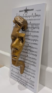 Image 9 of Deep Gold Resin 'Flash' - David Bowie Sculpture