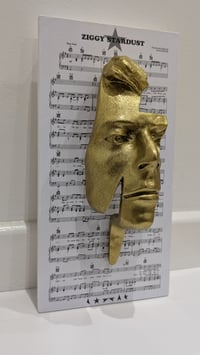Image 15 of Gold Glitter Resin 'Flash' - David Bowie Sculpture