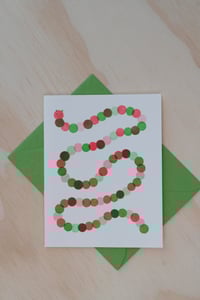 Image 1 of Winding Worm Risograph Greeting Card