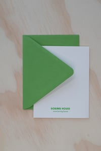 Image 3 of Winding Worm Risograph Greeting Card