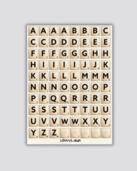SCRABBLE TILE LETTERS
