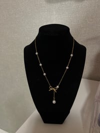 Pearl coquette necklace 🐚🎀