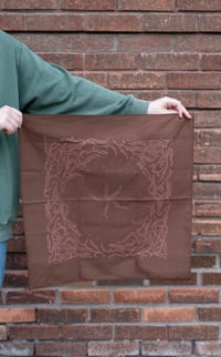 Image 2 of Dainty Light Brown Floral Bandana