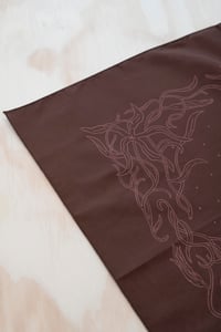 Image 5 of Dainty Light Brown Floral Bandana