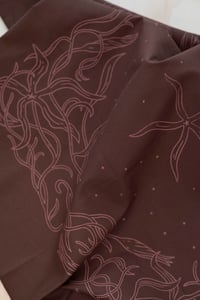 Image 1 of Dainty Light Brown Floral Bandana