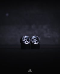 Image 2 of WORK EQUIP 05 - Forged Alloy 1/64 Wheels + Ultra-Thin Tires