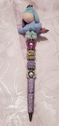 Image 3 of Extended Cute Donkey Rhinestone Pen (395)