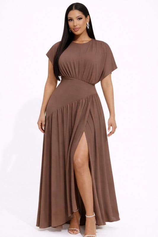 Image of Draped Maxi (brown)