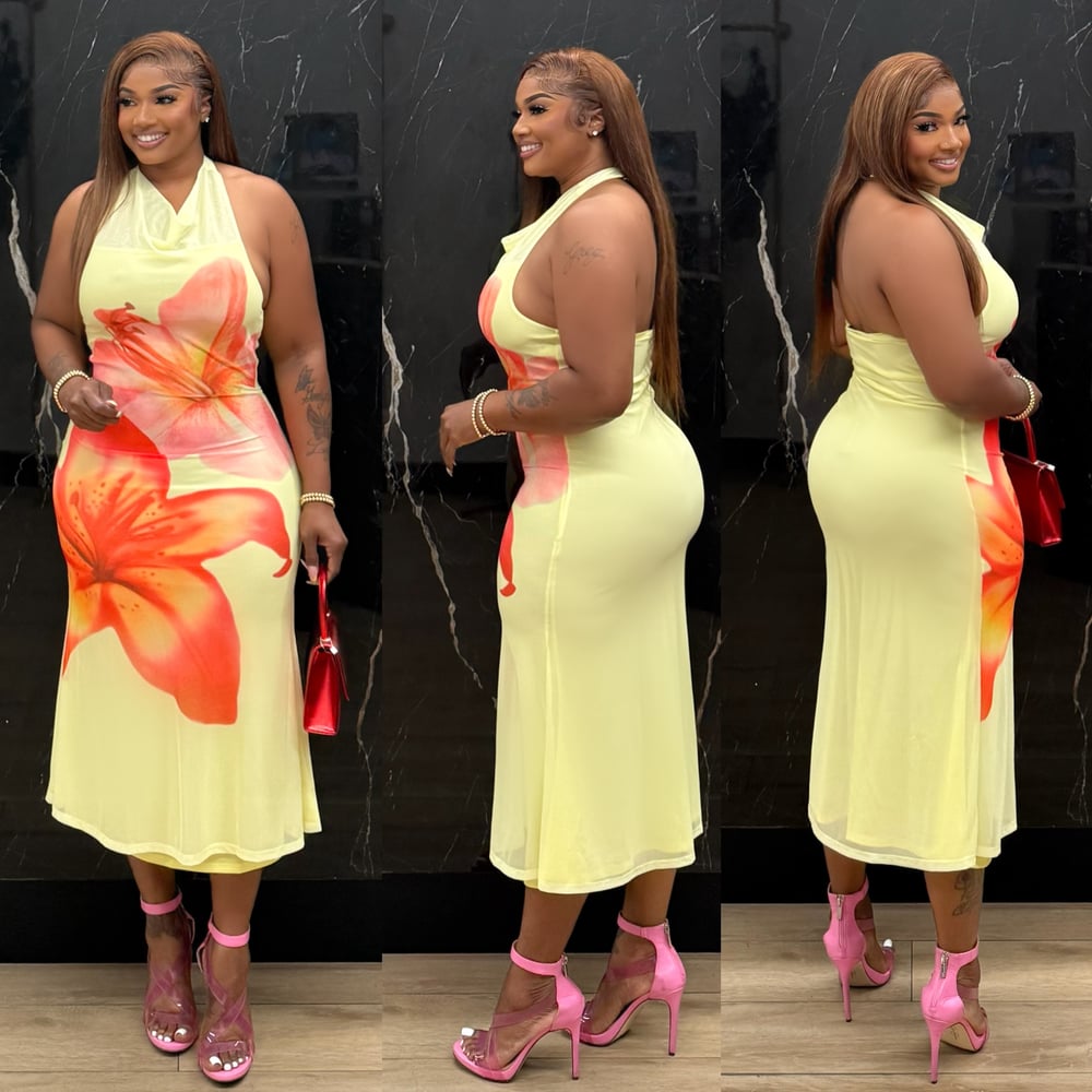 Image of APRIL DRESS-yellow