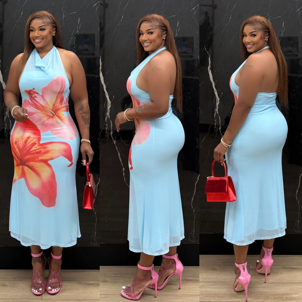 Image of APRIL DRESS-blue