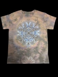 Image 1 of Xl Fruit of the Loom Ice Dye Mandala Pastel