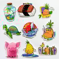 Image 3 of Talking Spam Musubi Waterproof Stickers