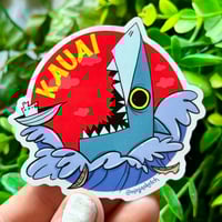 Image 1 of Kauai Shark Attack Waterproof Stickers