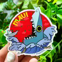 Image 1 of Maui Shark Attack Waterproof Stickers