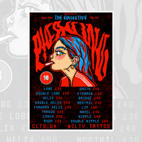 Piercing Price List Poster