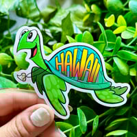 Image 1 of Hawaii Turtle Waterproof Stickers