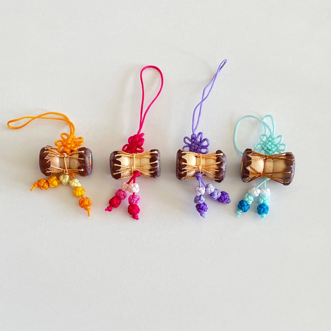 'janggu' korean drum traditional norigae charms