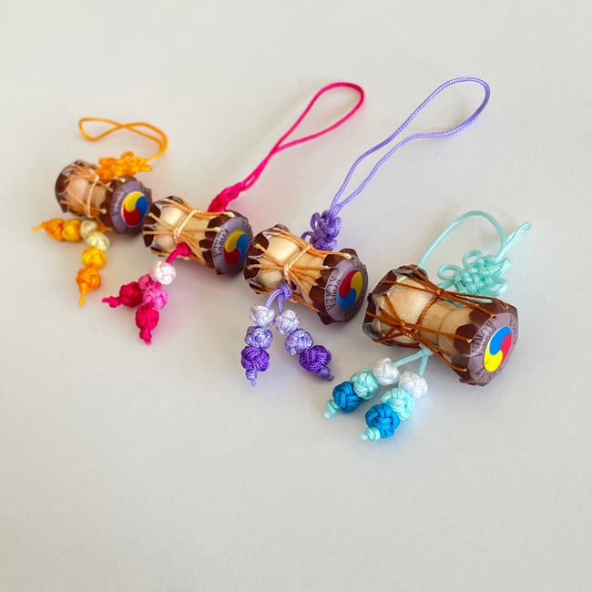 'janggu' korean drum traditional norigae charms