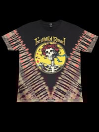 Large Reverse Liquid Dye With Screen Print Grateful Dead