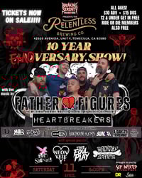 April 11 |Relentless Brewing 10 Year Anniversary Show! 