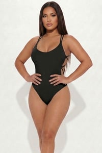 Image 1 of Women’s Sexy Crisscross Back V-Neck Bodysuit – One-Piece for Night Out, Clubwear, or 