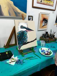 Image 4 of NEW Painting Workshop Townsville 'Paint a Kookaburra' Workshop - Full Day Class 