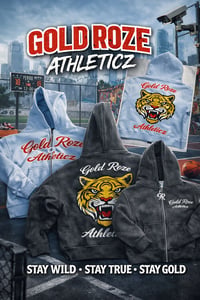 Image 1 of Gold Roze Athleticz Hoodies -Faded baby blue