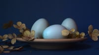 Image 1 of Eggs in Blue | FrameTV Digital Art Collection