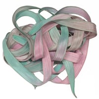 Image 2 of 1PC. TIMELESS 42" Hand Dyed Finished Edge Silk Wrist Wrap Bracelet/Jewelry/Craft Ribbons