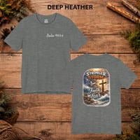 Image 6 of Faith Over Fear T-Shirt — "Stronger Than the Storm" Inspirational Christian Tee