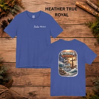 Image 8 of Faith Over Fear T-Shirt — "Stronger Than the Storm" Inspirational Christian Tee