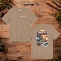 Image 12 of Faith Over Fear T-Shirt — "Stronger Than the Storm" Inspirational Christian Tee