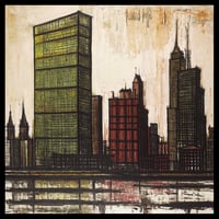 Bernard Buffet - NYC, Giclee Print, Pets Contemporary Art, Wall Decor, City Scape