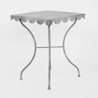 Image 2 of Scalloped Zinc Table