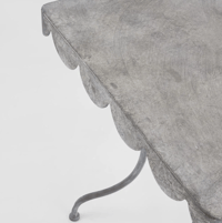 Image 4 of Scalloped Zinc Table