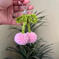 Image 4 of Strawberry and Cherry Food Keychains Bag Charms