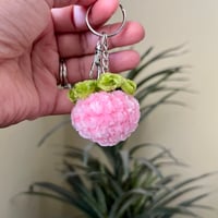Image 5 of Strawberry and Cherry Food Keychains Bag Charms