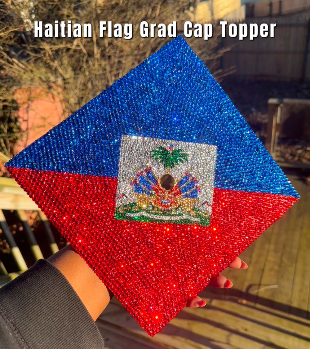 Image of Bedazzled Graduation Cap Topper- Made to Order