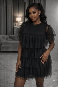 Luxe Layered Tulle Dress