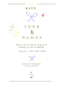Image 2 of Editable Medditeranean Wedding invitations | 