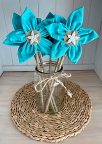 Rustic Forever Flowers - Bright Blue #22
