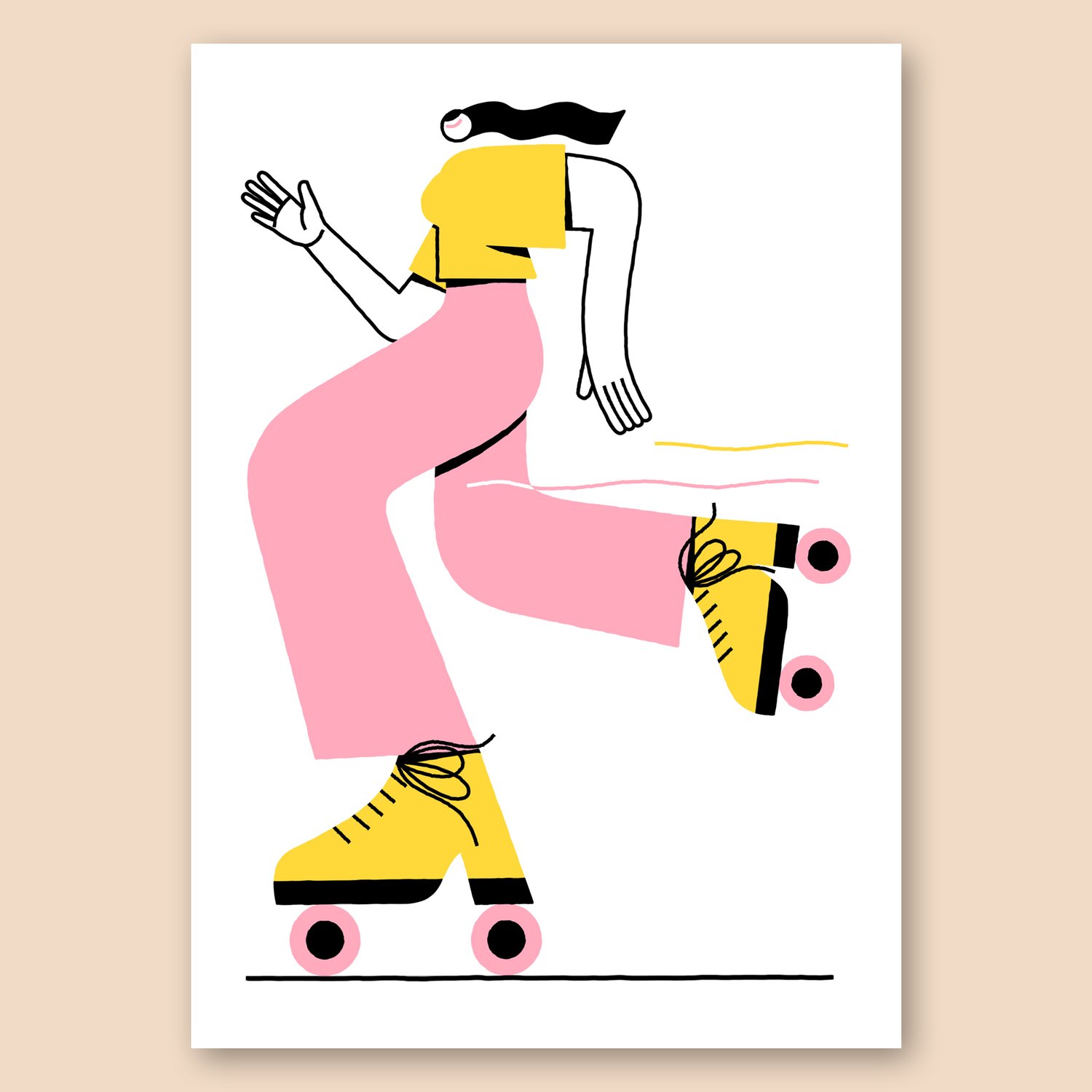 Image of Rollerskate — 30 x 42 cm