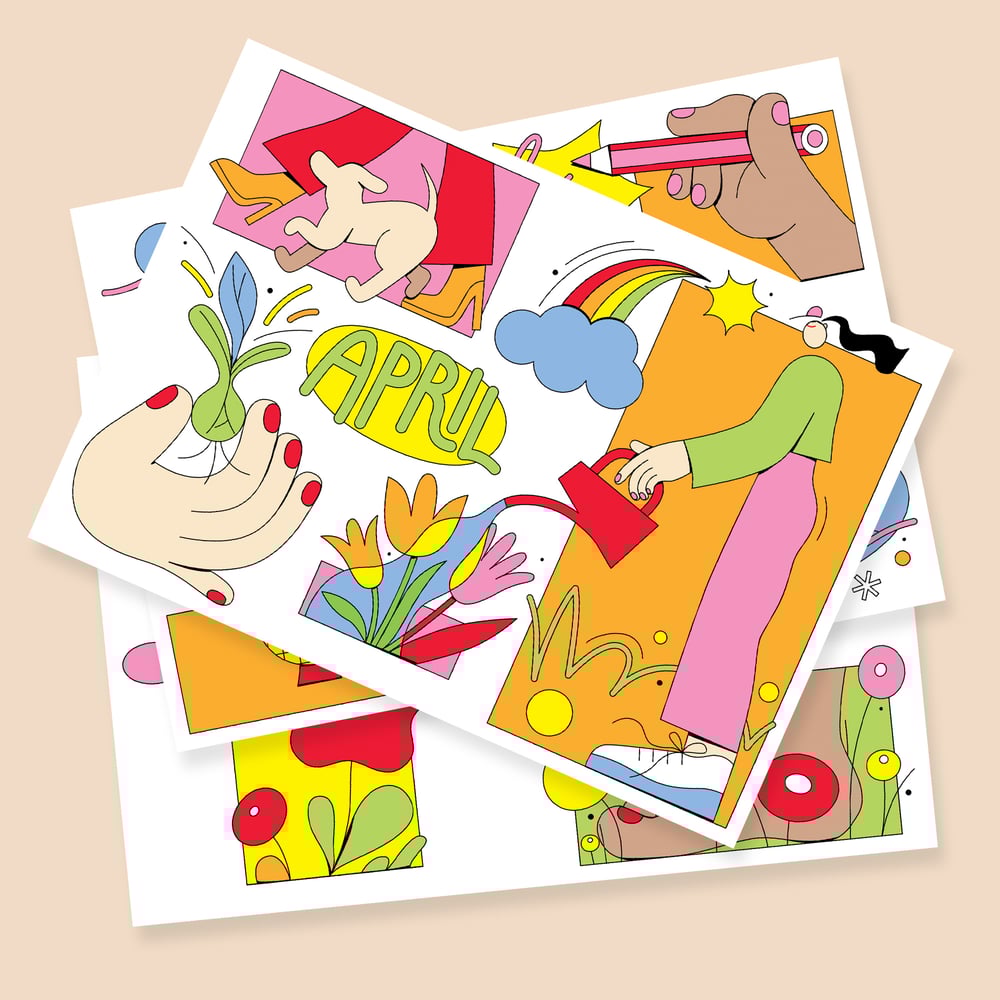 Image of Monthly postcards – Set of 12
