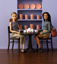 Image 2 of 1:6 table and chair - dark brown