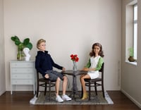 Image 5 of 1:6 table and chair - dark brown